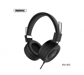 ყურსასმენი Remax Wired Headphone for Music and Calls RM-805 black 31595