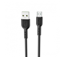 მიკრო დამტენი სადენი შავი X33 Micro 4A Surge flash charging data cable black 40946