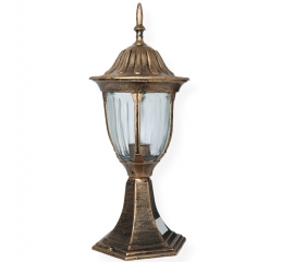 Golden outdoor lamp with standing foot 20/215 41567