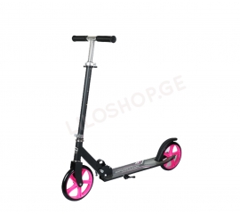Scooter 207 black with pink wheels 41609