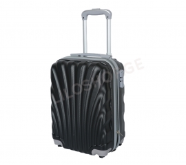 Silicone travel suitcase black 45x29x20 cm 41741
