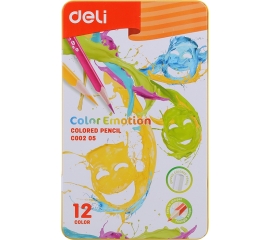ფერადი ფანქრები Deli Color Emotion 12 ფერი 42199