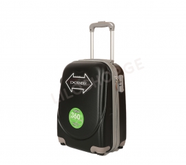 Silicone travel suitcase black expander 45x29x20 cm 13577