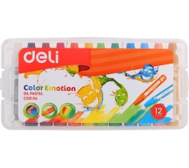 პასტელი ზეთოვანი Deli Color Emotion 12 ფერი 45162