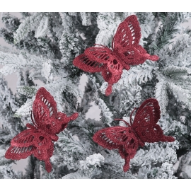 Christmas tree decoration" Butterflies" 7 pcs 45716