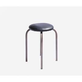 Chair with metal legs, black 46733