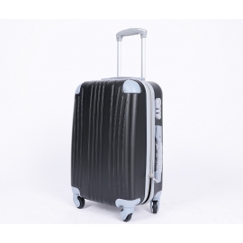 Silicone travel suitcase black 45x29x20 cm 47847