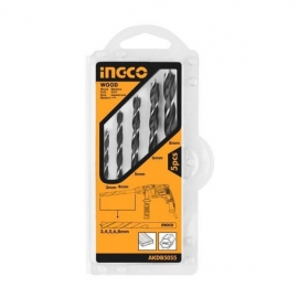 5pcs wood drill bits set INGCO AKDB5055 47778