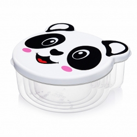 Kids food containers set 3 pcs " White panda" 48034