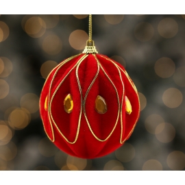 Christmas tree decoration, red 45831
