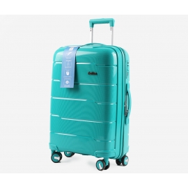 Suitcase silicone turquoise 63x39x25 cm 48963