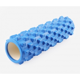 Fitness roller Yoga roller 45 x 14 cm blue 49027