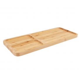 Appetizer bamboo tray 39x16 cm 49263