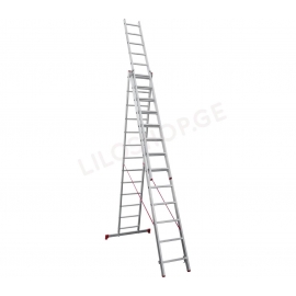 Aluminum ladder with three sections 2230313 33516