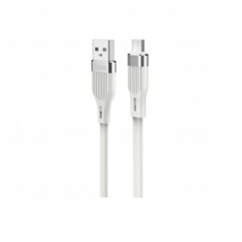 კაბელი Hoco U72 Forest Silicone charging cable for Micro White 36304