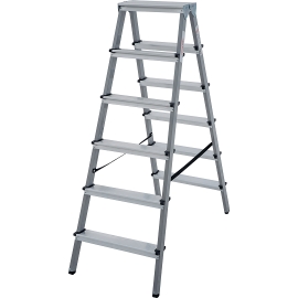 Metal ladder with aluminum steps two-sided 2x6 (1140206) 36484