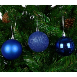 Christmas tree with 24 pieces blue   39211