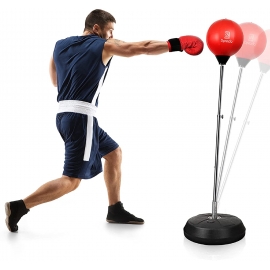 Boxing training pear with stand 146 cm 44408