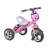 სამთვლიანი ველოსიპედი Kids club  ვარდისფერი 46300