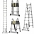 Telescopic ladder 5 M 47035