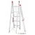 3-step Aluminium folding ladder EN 131 48129