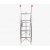 4-step Aluminium folding ladder EN 131 48128