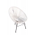 სკამი მეტალის, მოწნული თეთრი 49098