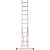 Two-section aluminum ladder 8m 49691