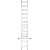 Two-section aluminum ladder 6m 49689