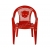 პლასტმასის სკამი საბავშვო  წითელი 13308