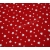 ბამბის ქსოვილი - წითელი თეთრი ვარსკვლავებით 1მ 25978