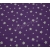 ბამბის ქსოვილი - იასამნისფერი თეთრი ვარსკვლავებით1 მ 25987