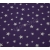 ბამბის ქსოვილი - იასამნისფერი თეთრი დიდი ვარსკვლავებით 1მ 25991