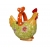 Easter decorative chicken shaped basket 26445