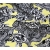 შტაპელის ქსოვილი - ყვითელი და შავი ჩანართებით 1მ 27035