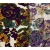 შტაპელის ქსოვილი - იასამნისფერი და ყავისფერი ყვავილები 1მ 27041