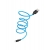 კაბელი Hoco X21 Plus Silicone charging cable for Lightning Black＆blue 35001