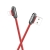 კაბელი Hoco U60 Soul secret charging data cable for Lightning Red 34974