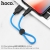 კაბელი Hoco X21 Plus Silicone charging cable for Lightning Black＆blue 35001