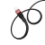 კაბელი Hoco U72 Forest Silicone charging cable for Lightning Black 36301