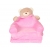 რბილი საბავშვო გასაშლელი სავარძელი ვარდისფერი "Teddy" 44126